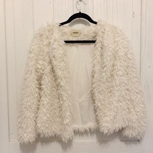 Sweet Collection white fur coat